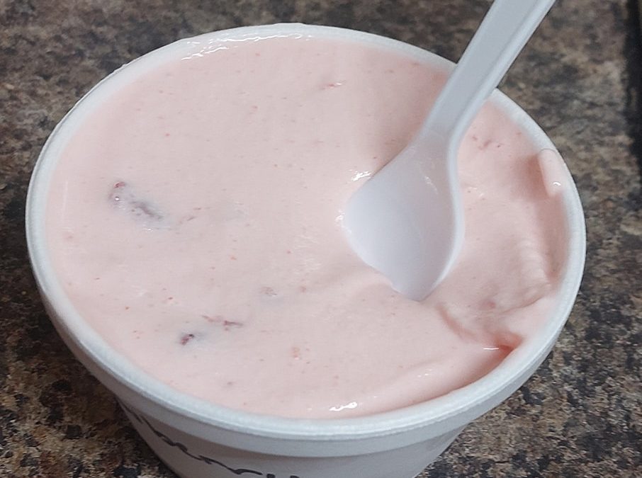 Fresh Oreo and Strawberry Ice Cream