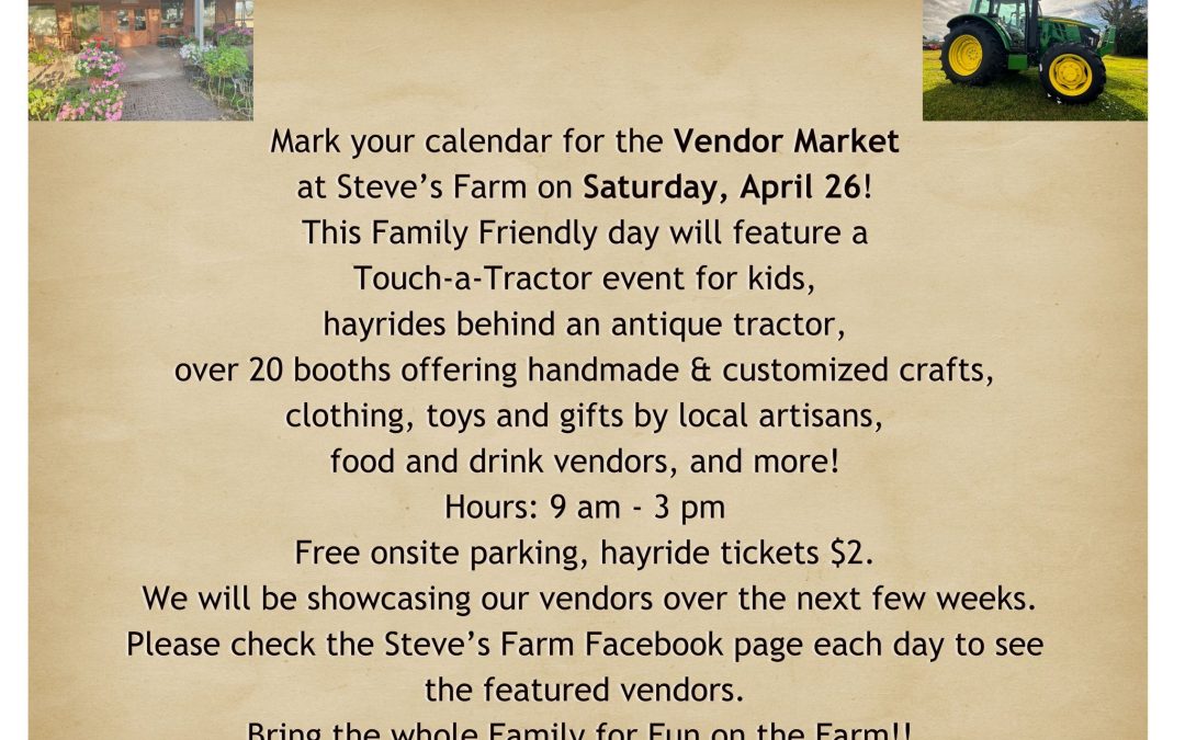 Vendor Market At Steve’s Farm